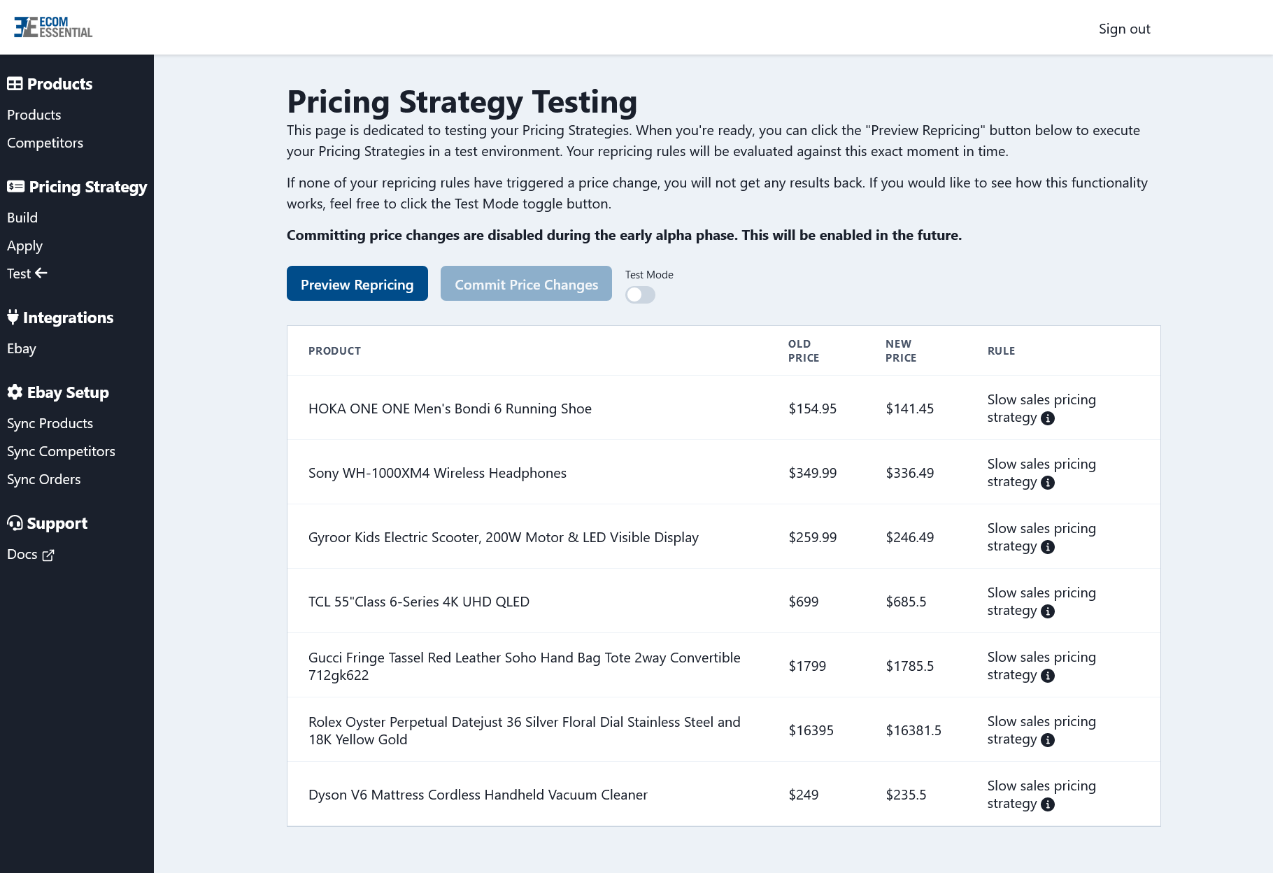 Ecom Essential - Ecom Price Intelligence